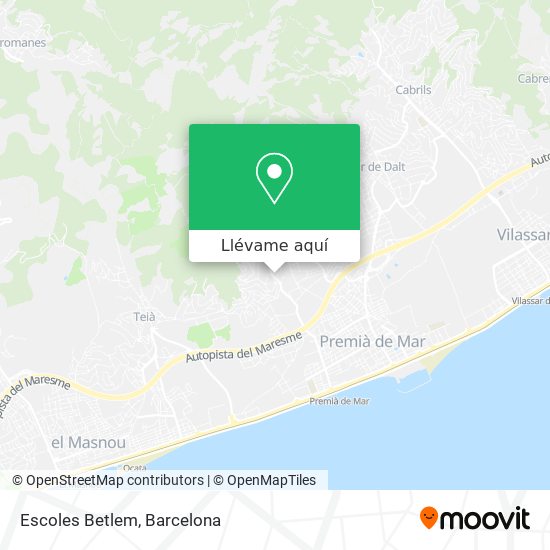 Mapa Escoles Betlem