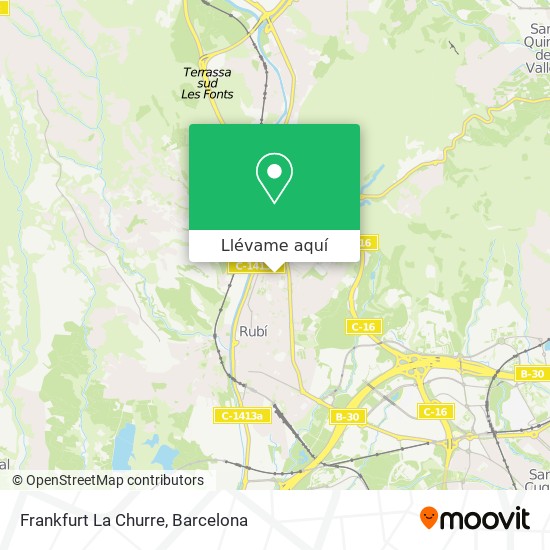 Mapa Frankfurt La Churre