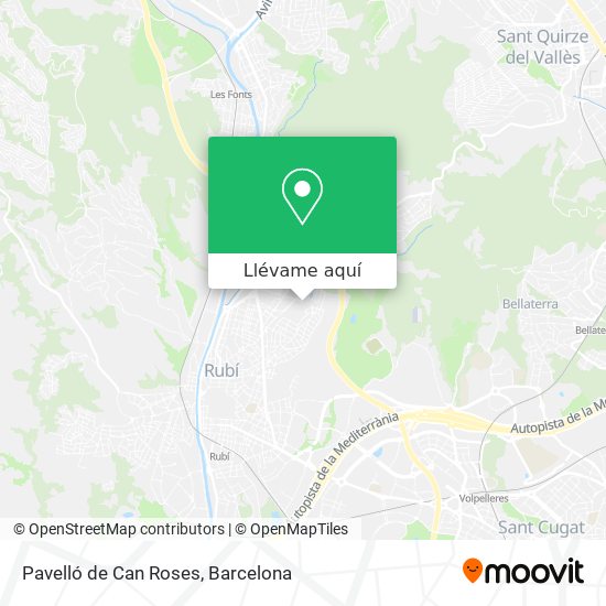 Mapa Pavelló de Can Roses