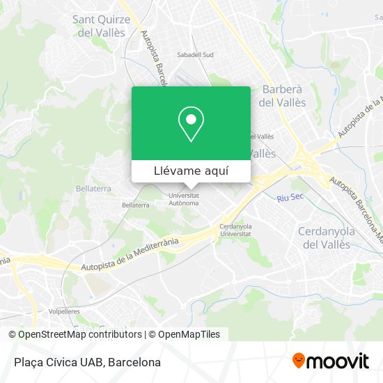 Mapa Plaça Cívica UAB