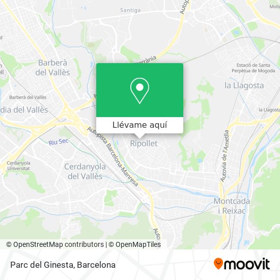 Mapa Parc del Ginesta