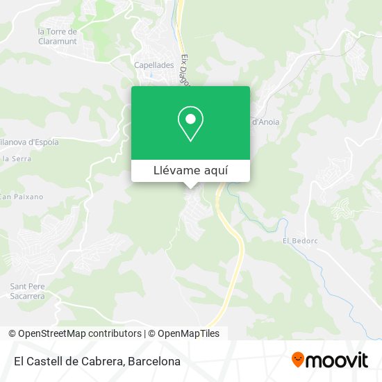Mapa El Castell de Cabrera