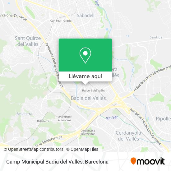 Mapa Camp Municipal Badia del Vallès