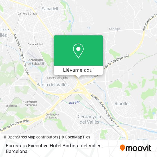 Mapa Eurostars Executive Hotel Barbera del Valles