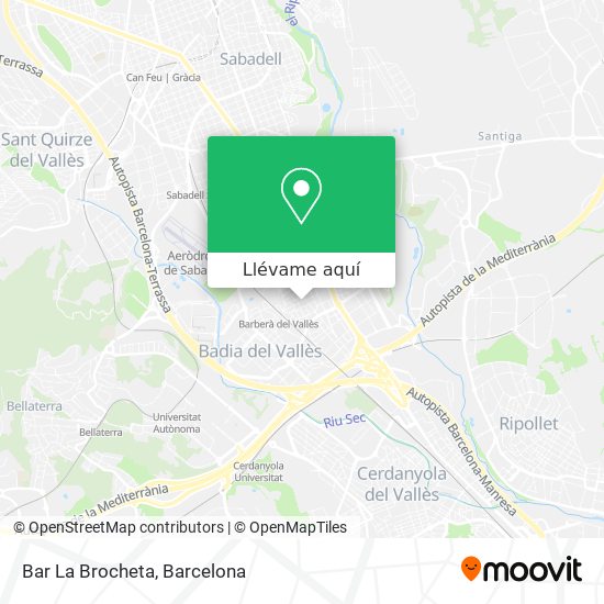 Mapa Bar La Brocheta