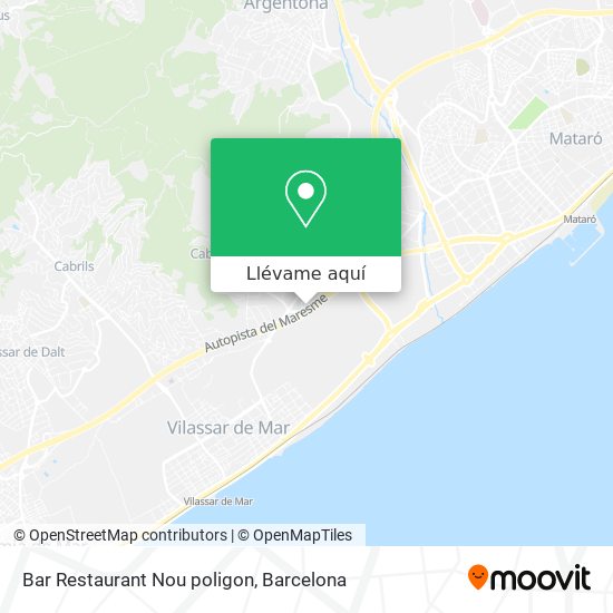 Mapa Bar Restaurant Nou poligon