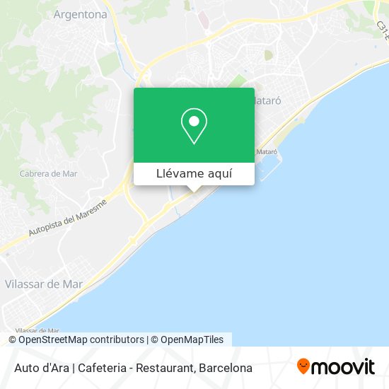 Mapa Auto d'Ara | Cafeteria - Restaurant