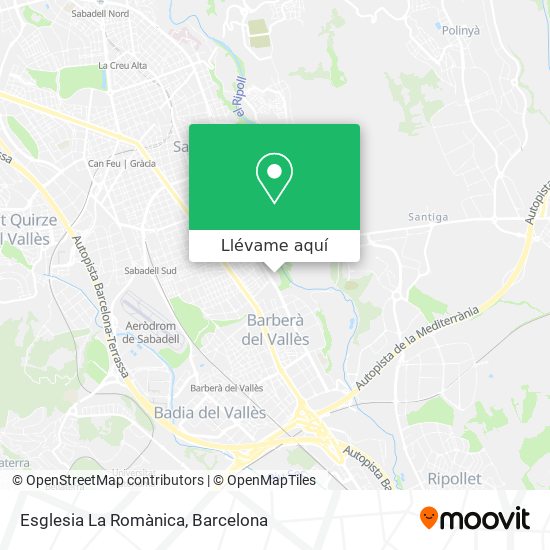 Mapa Esglesia La Romànica