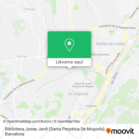 Mapa Biblioteca Josep Jardí (Santa Perpètua De Mogoda)