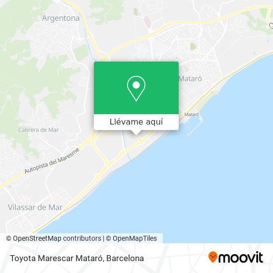 Mapa Toyota Marescar Mataró