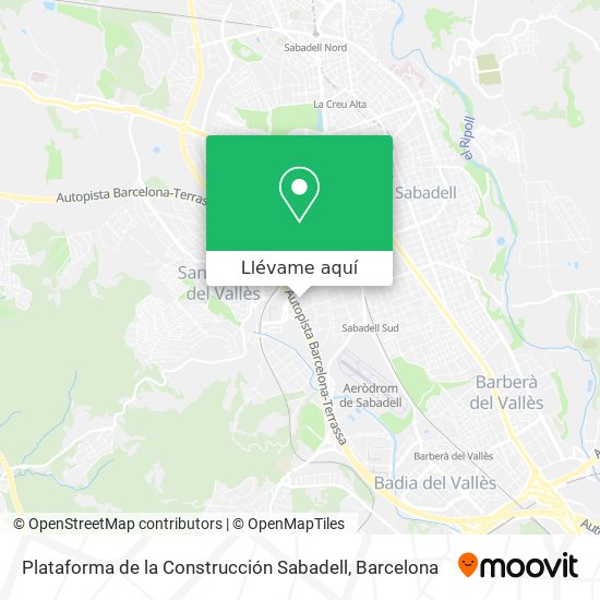 Mapa Plataforma de la Construcción Sabadell