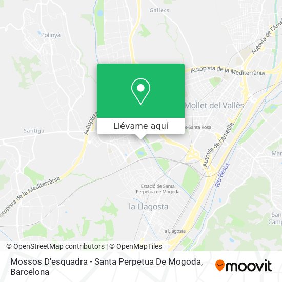 Mapa Mossos D'esquadra - Santa Perpetua De Mogoda