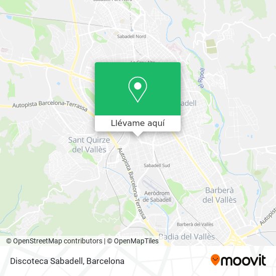 Mapa Discoteca  Sabadell