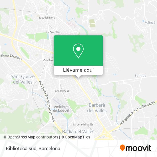 Mapa Biblioteca sud