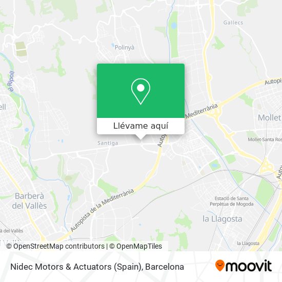 Mapa Nidec Motors & Actuators (Spain)