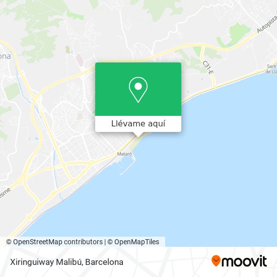 Mapa Xiringuiway Malibú