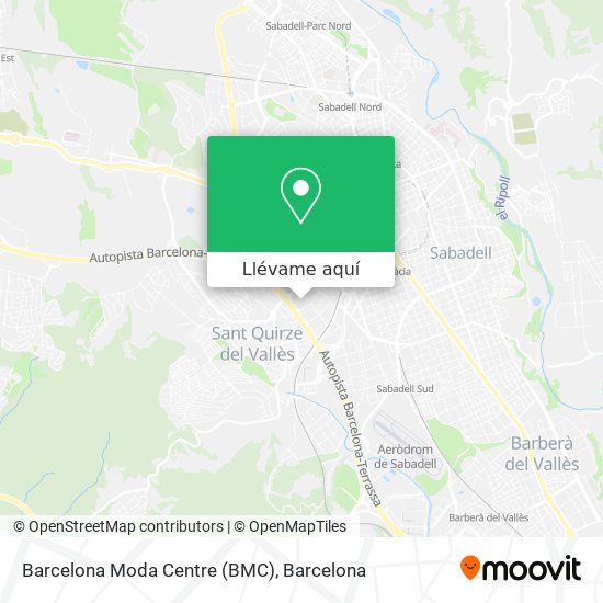 Mapa Barcelona Moda Centre (BMC)