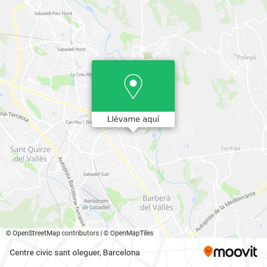 Mapa Centre civic sant oleguer