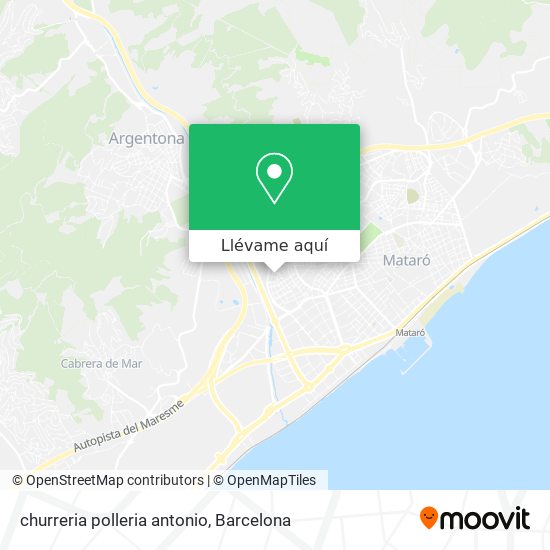 Mapa churreria polleria antonio