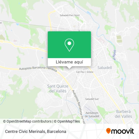 Mapa Centre Civic Merinals