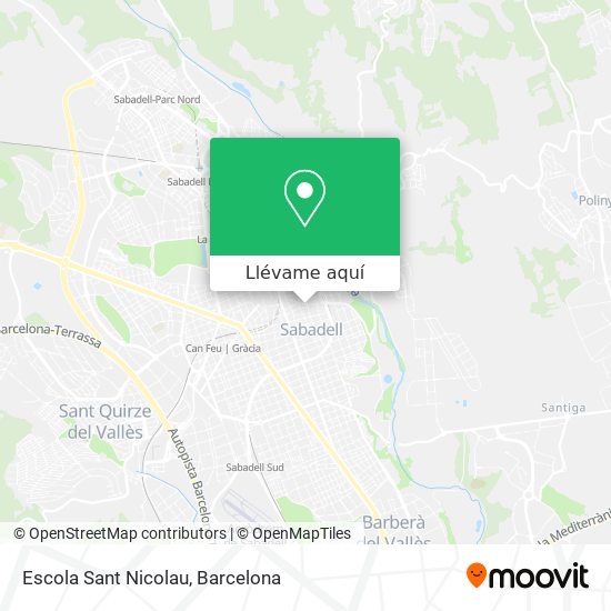 Mapa Escola Sant Nicolau