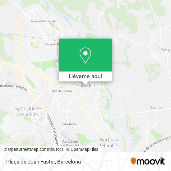 Mapa Plaça de Joan Fuster