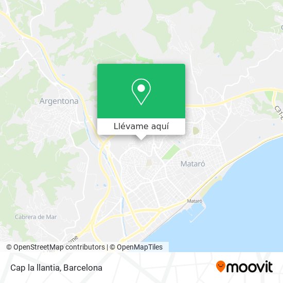 Mapa Cap la llantia