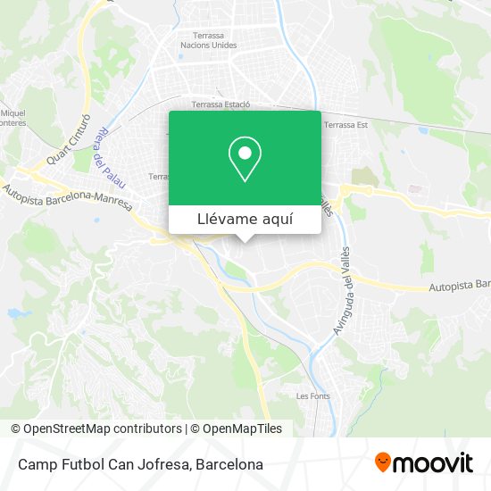 Mapa Camp Futbol Can Jofresa