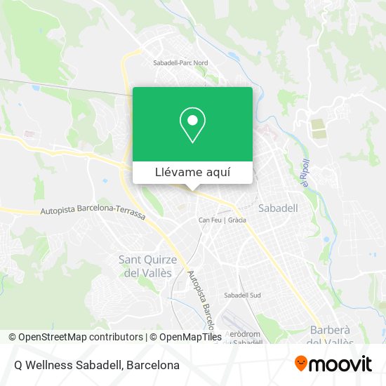 Mapa Q Wellness Sabadell