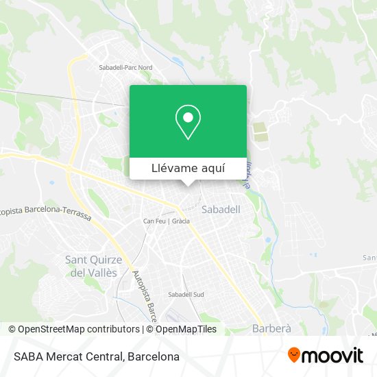 Mapa SABA Mercat Central