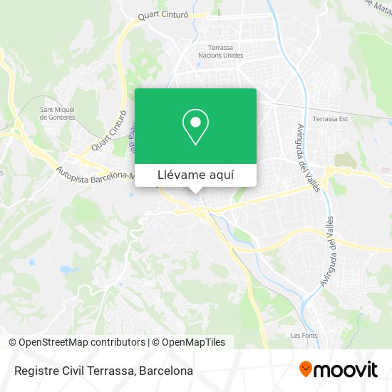 Mapa Registre Civil Terrassa