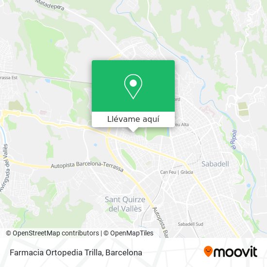 Mapa Farmacia Ortopedia Trilla