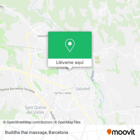Mapa Buddha thai massage
