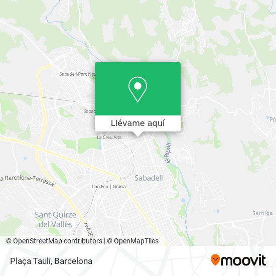 Mapa Plaça Taulí