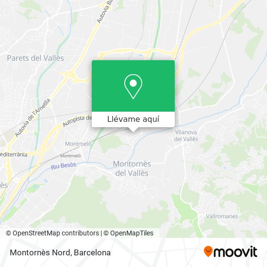 Mapa Montornès Nord