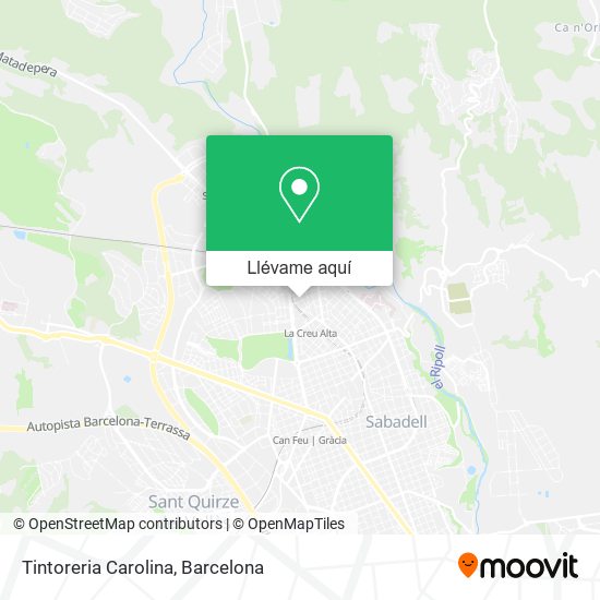 Mapa Tintoreria Carolina