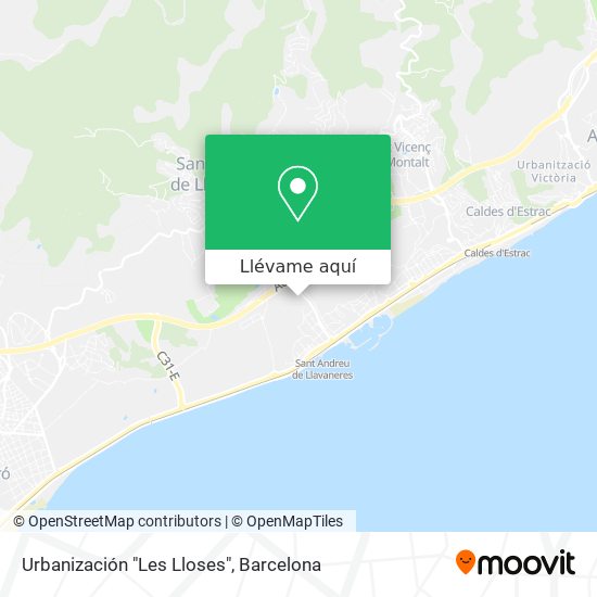 Mapa Urbanización "Les Lloses"