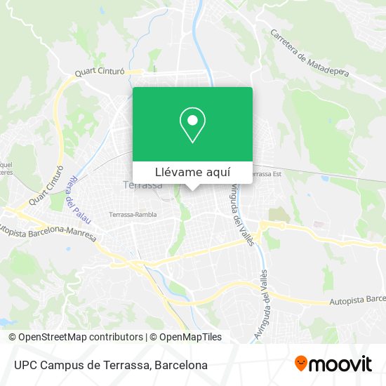 Mapa UPC Campus de Terrassa