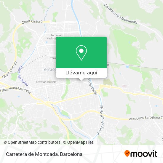 Mapa Carretera de Montcada