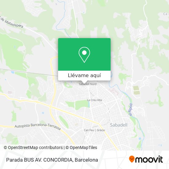 Mapa Parada BUS AV. CONCORDIA