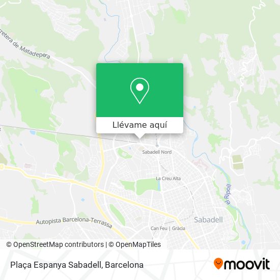 Mapa Plaça Espanya Sabadell