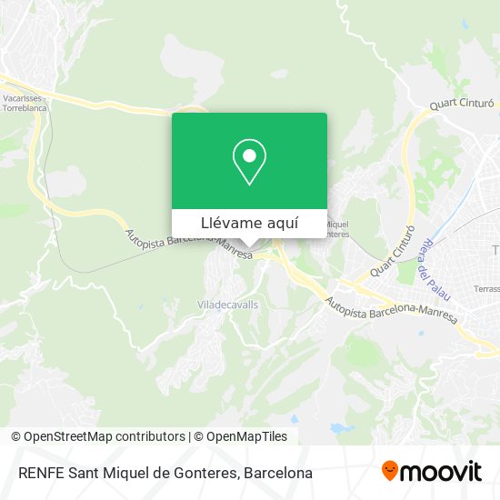 Mapa RENFE Sant Miquel de Gonteres