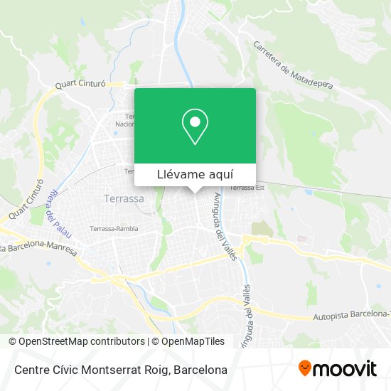 Mapa Centre Cívic Montserrat Roig