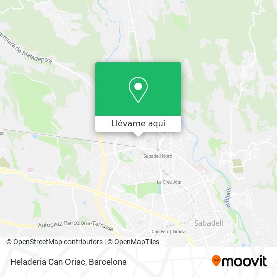 Mapa Heladeria Can Oriac