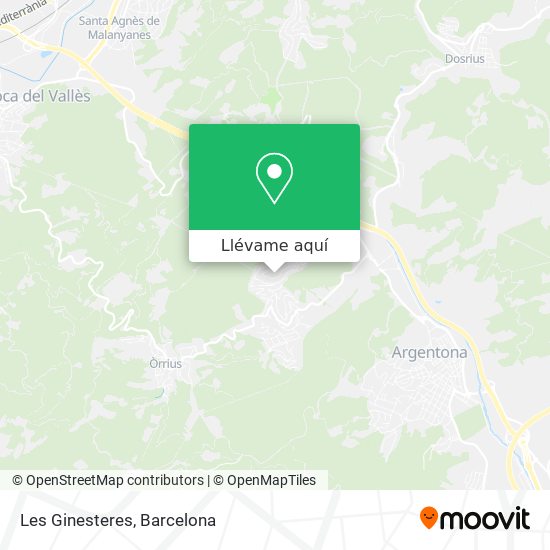 Mapa Les Ginesteres