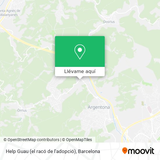 Mapa Help Guau (el racó de l'adopció)