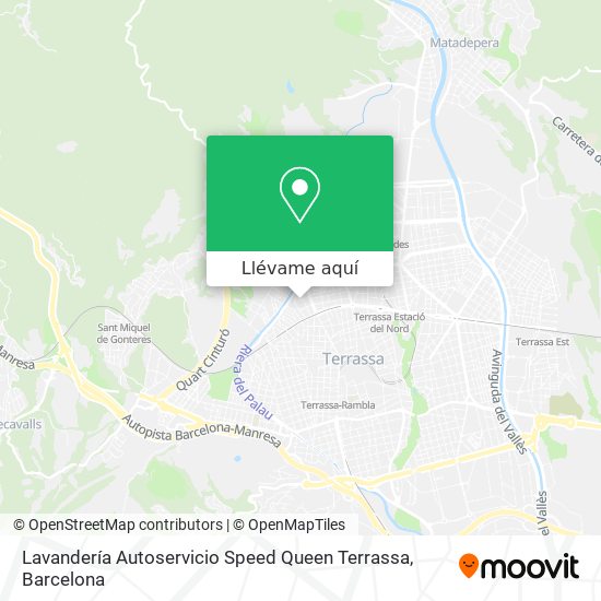 Mapa Lavandería Autoservicio Speed Queen Terrassa