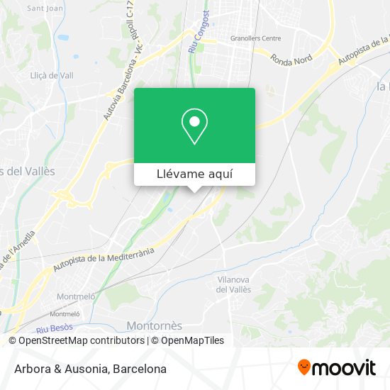 Mapa Arbora & Ausonia