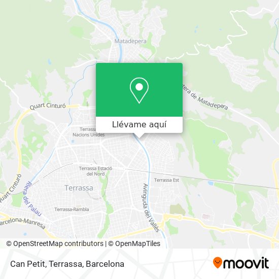 Mapa Can Petit, Terrassa