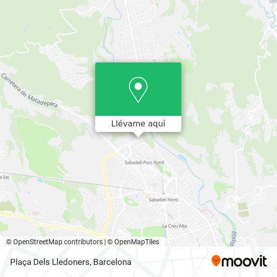 Mapa Plaça Dels Lledoners